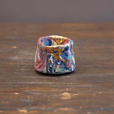 Polka Dots Gold Spectrum GUINOMI Sake Cup #HT98