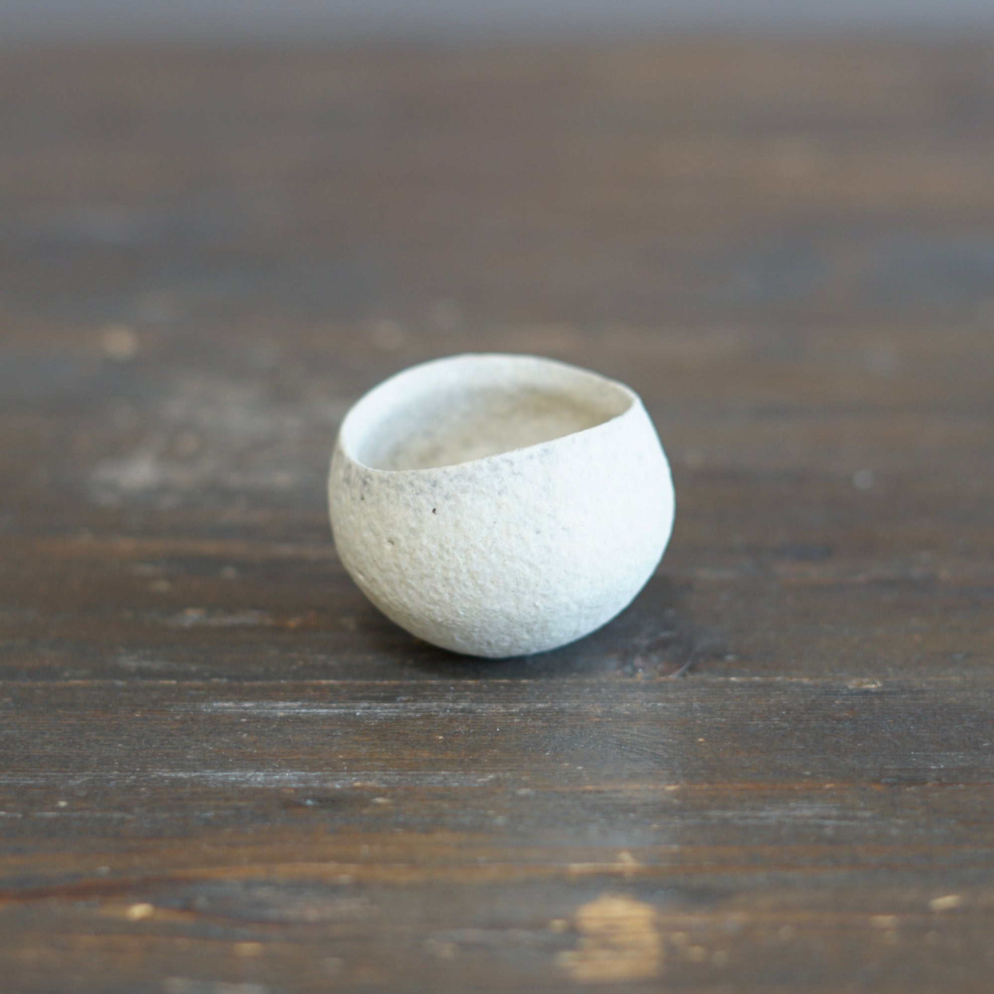 White GUINOMI Sake Cup #ZP1734