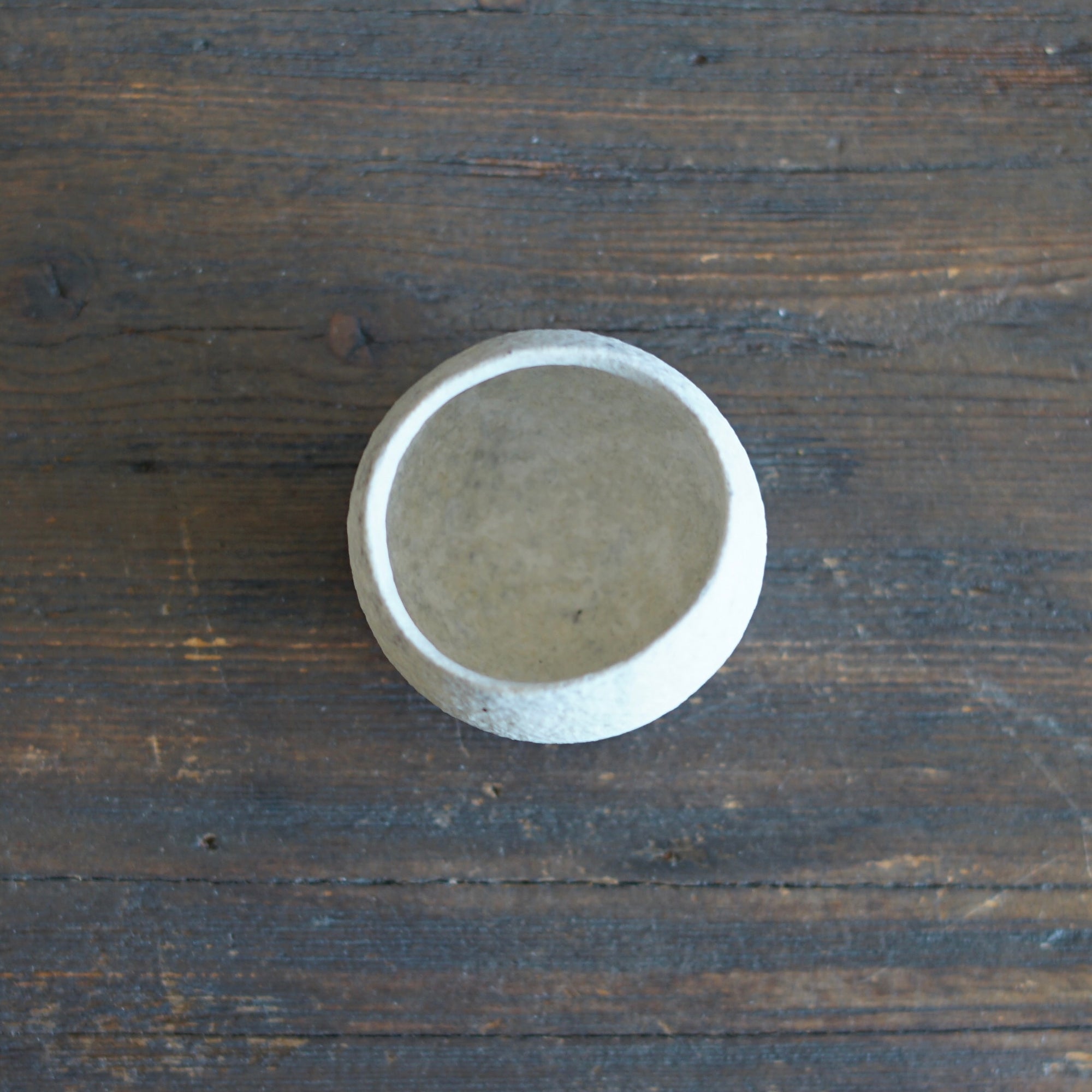 White GUINOMI Sake Cup #ZP1734