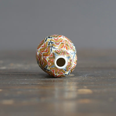 Hand Painted Geometry mini pot #SR01