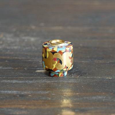 Hand Painted Geometry mini pot #SR02
