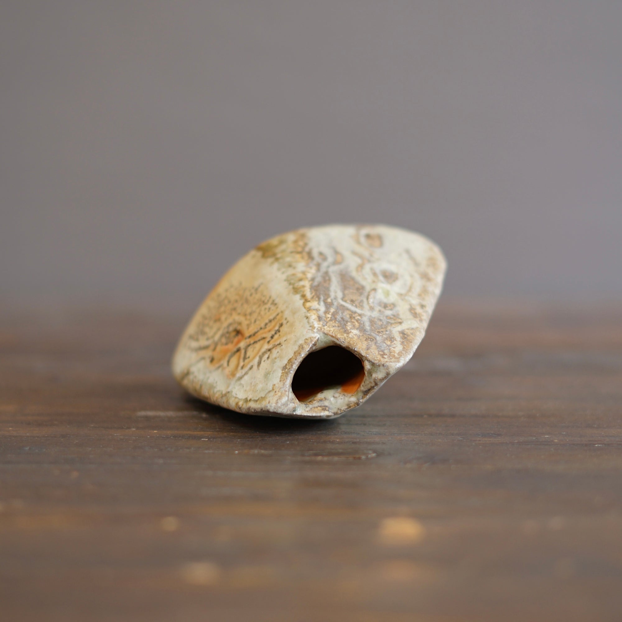 Wood Fired Arrow Flower Vase #BC69B