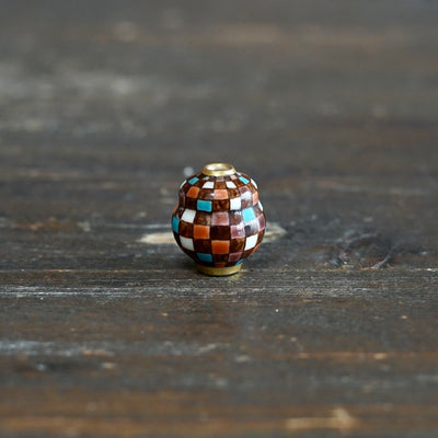 Hand Painted Geometry mini pot #SR06