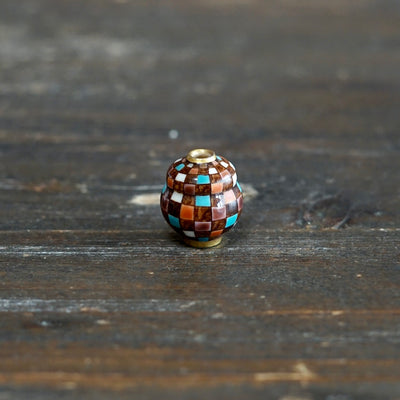 Hand Painted Geometry mini pot #SR06