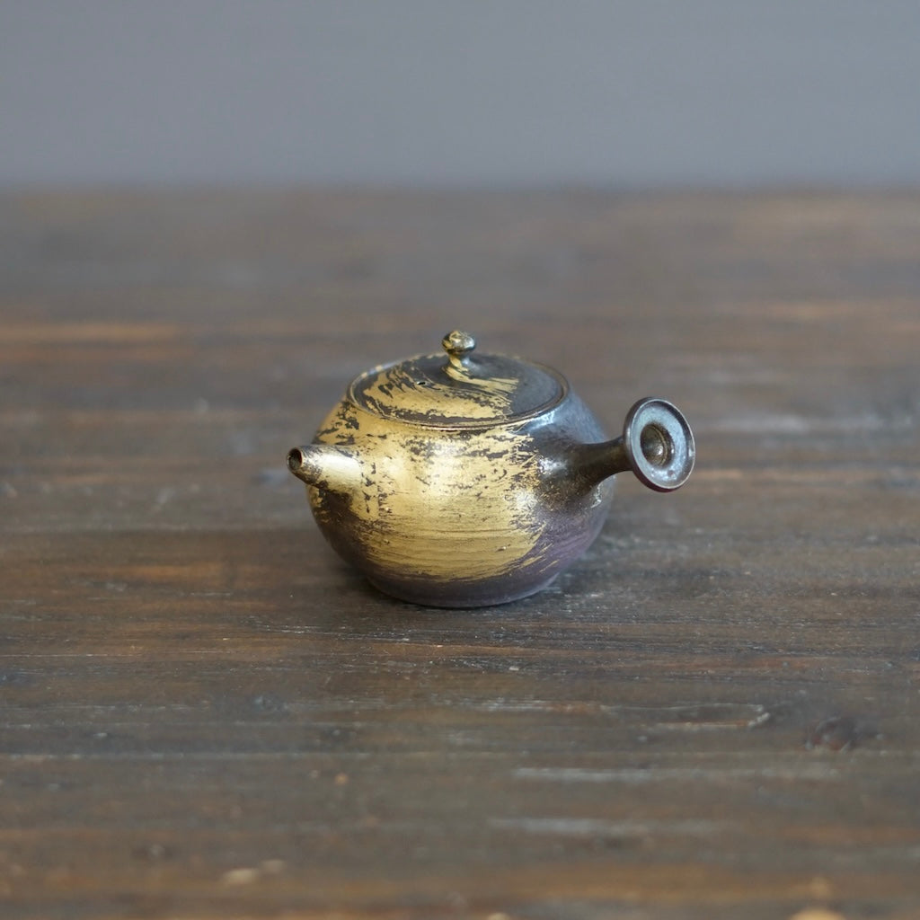 Gold Brushed KYUSU Teapot #OZP9
