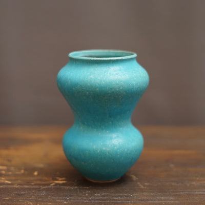 Turquoise Blue Flower Vase #MS17A