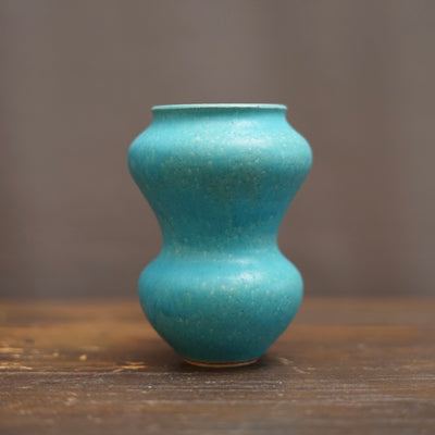 Turquoise Blue Flower Vase #MS17A