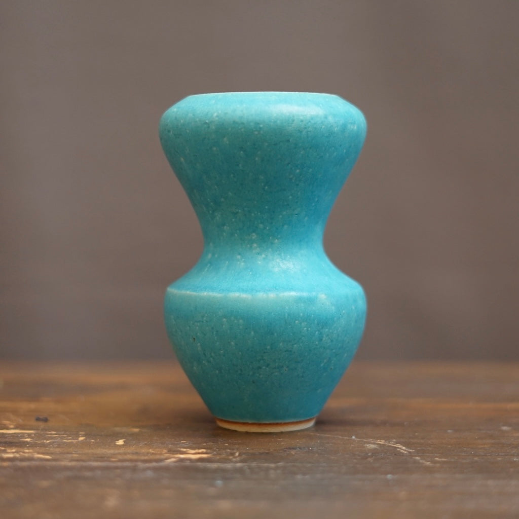 Turquoise Blue Flower Vase #MS17B