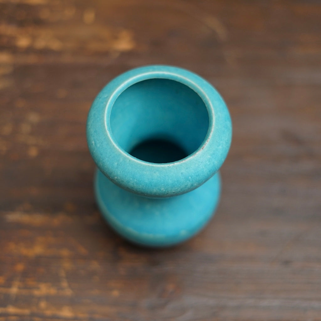 Turquoise Blue Flower Vase #MS17B