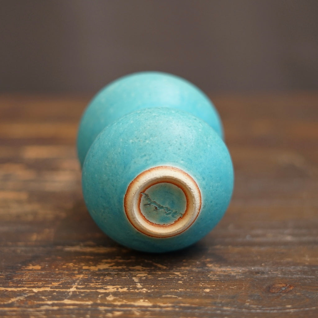 Turquoise Blue Flower Vase #MS17C