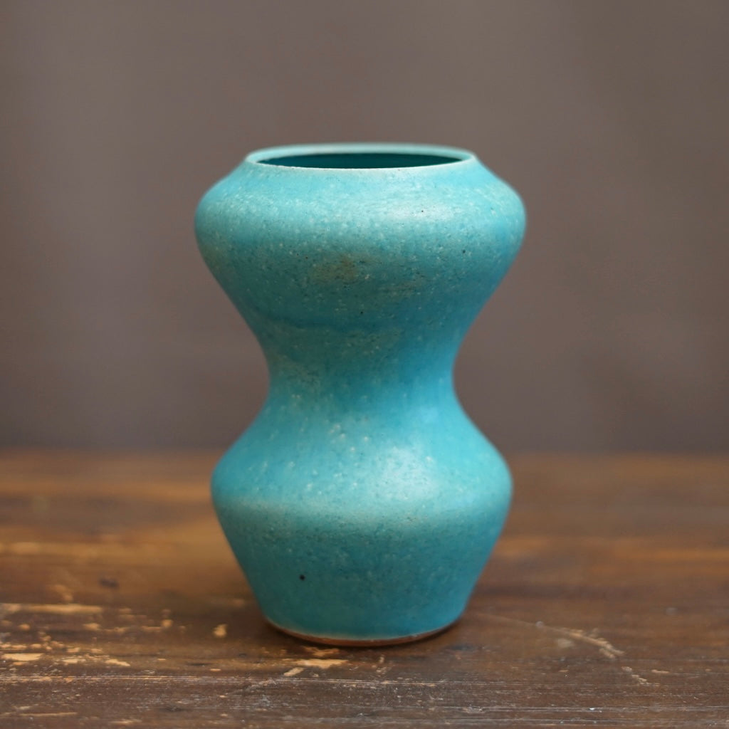 Turquoise Blue Flower Vase #MS17D
