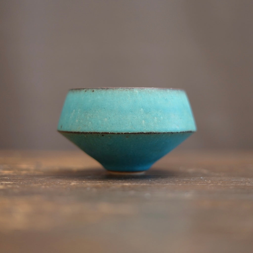 Turquoise Blue One Off Matcha Bowl #MS16A
