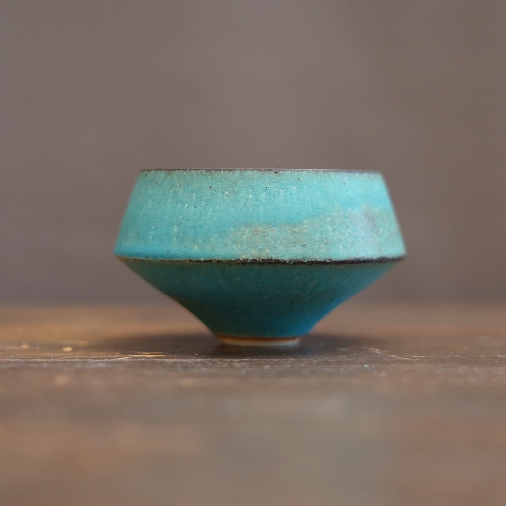Turquoise Blue One Off Matcha Bowl #MS16C