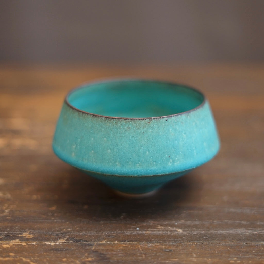 Turquoise Blue One Off Matcha Bowl #MS16C