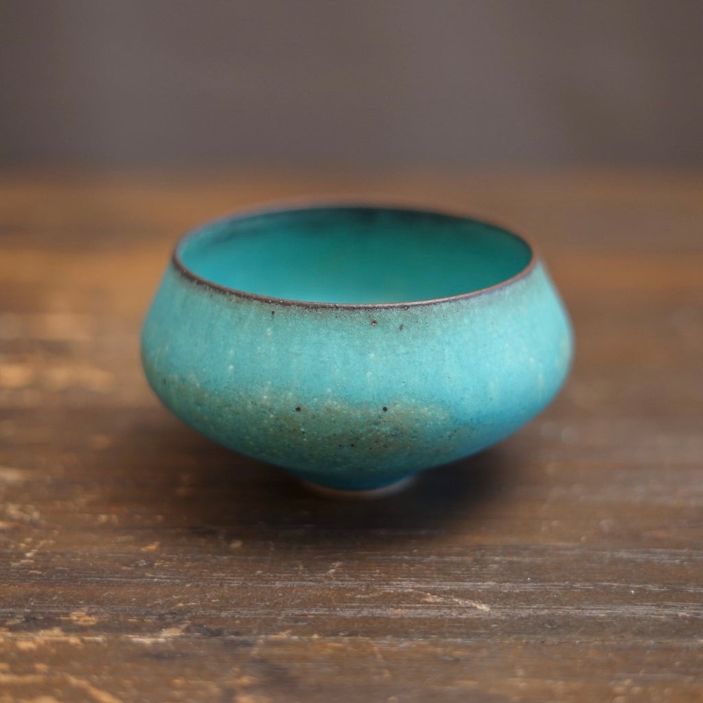 Turquoise Blue One Off Matcha Bowl #MS16E