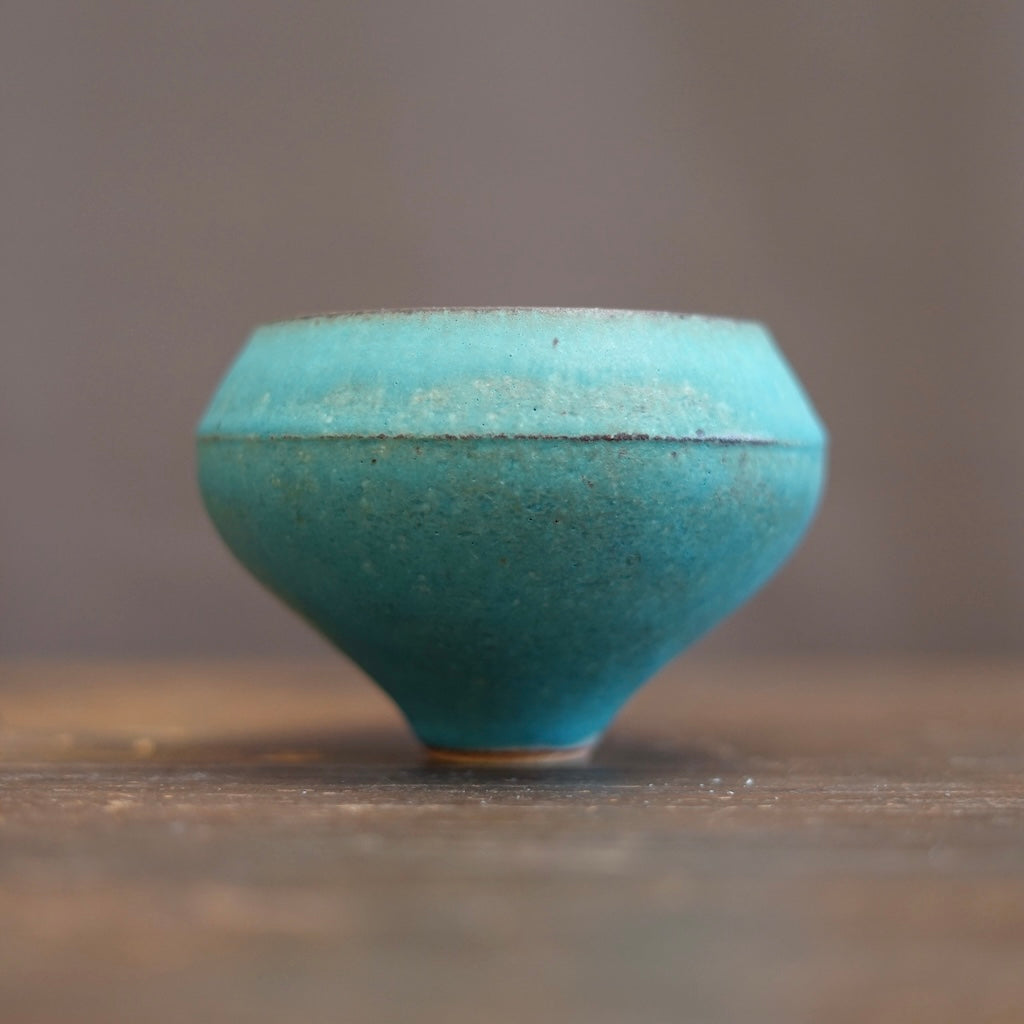 Turquoise Blue One Off Matcha Bowl #MS16i