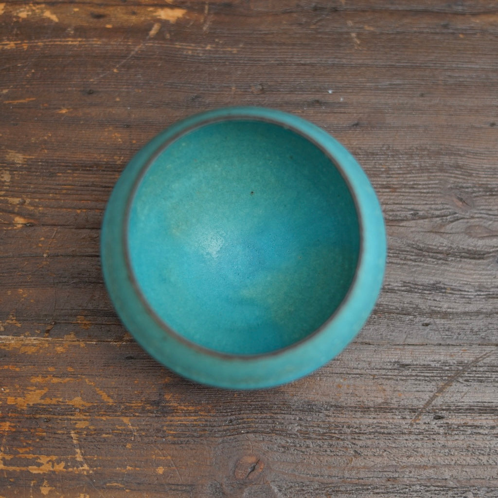 Turquoise Blue One Off Matcha Bowl #MS16i