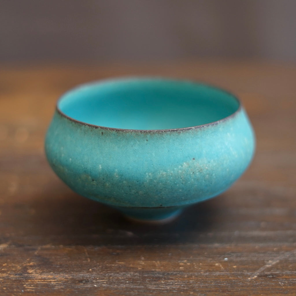 Turquoise Blue One Off Matcha Bowl #MS16L