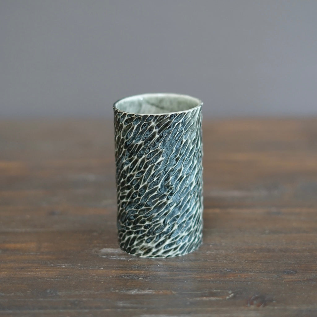 Carved Black Cup #LK835B