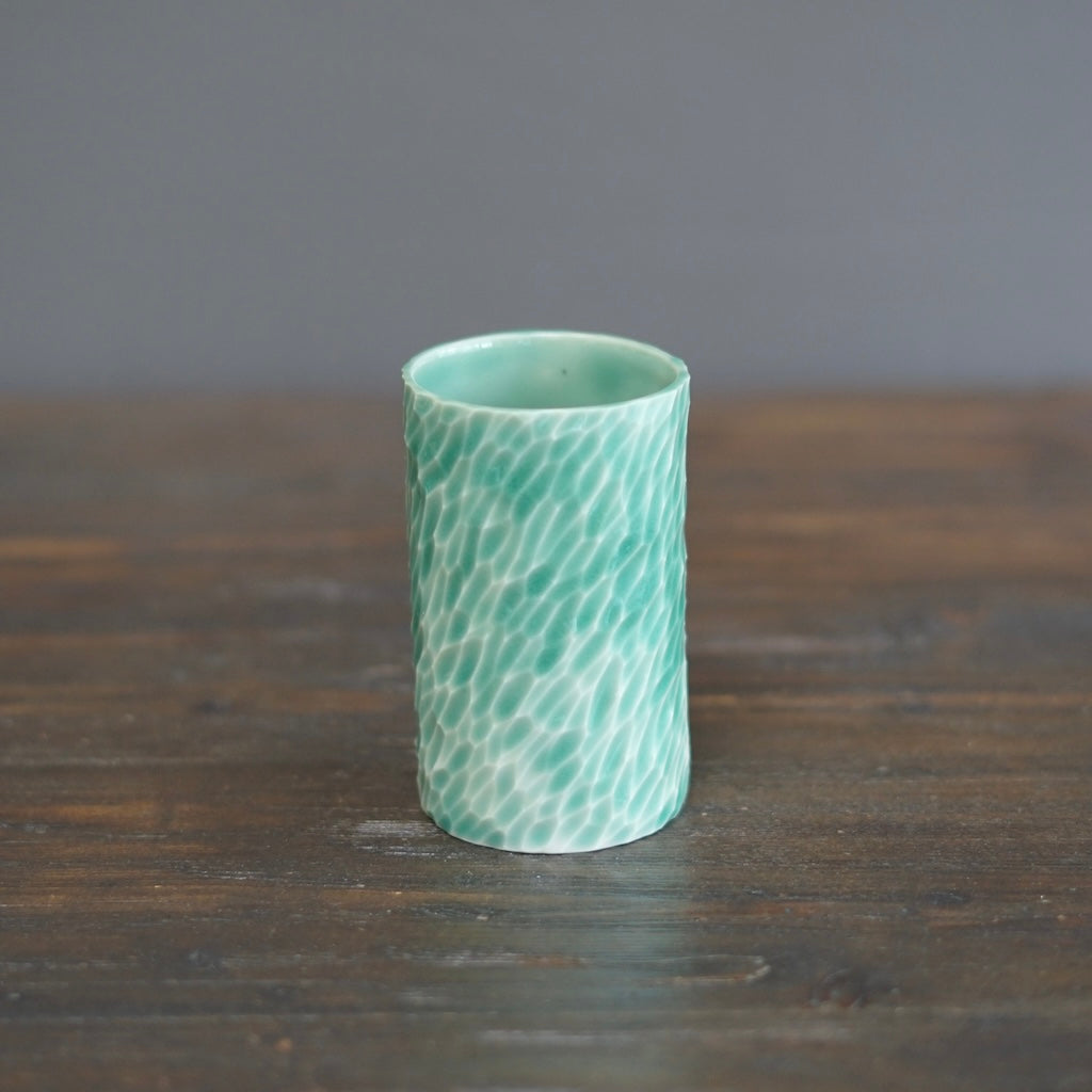 Carved Turquoise Cup #LK835C
