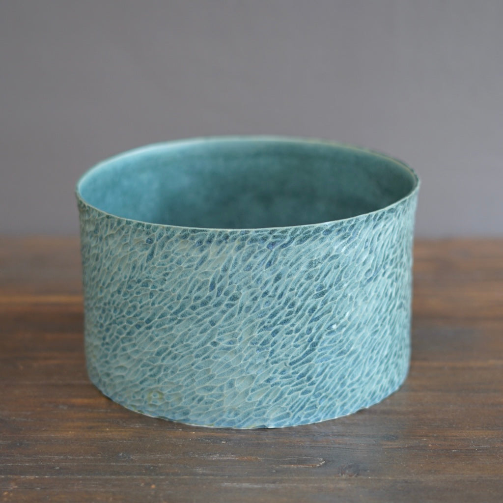 "Stormy Seas" Carved Wide Cylinder #LK843