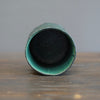 Black Green Carved Medium Cylinder #LK846