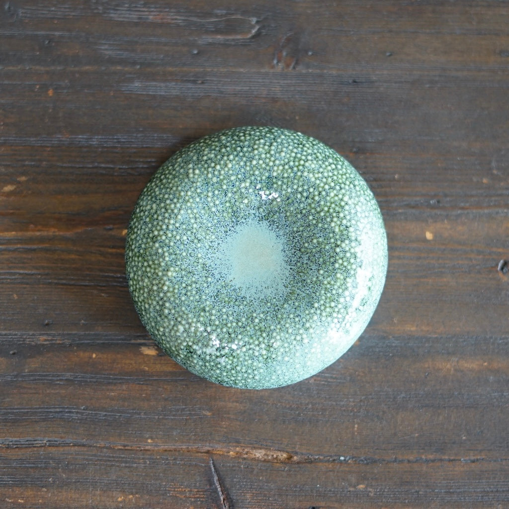 Green Small Puff / Wall Sculpture #LK850