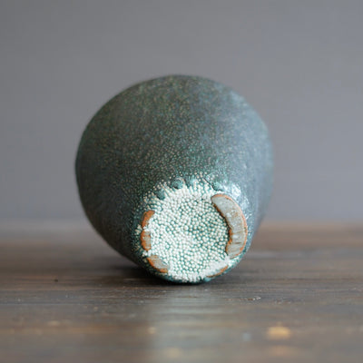 Green Matte Caviar Vessel #LK857