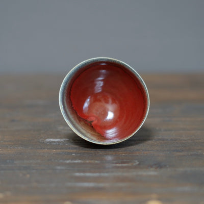 Red Wood Fired Bowl #SY644