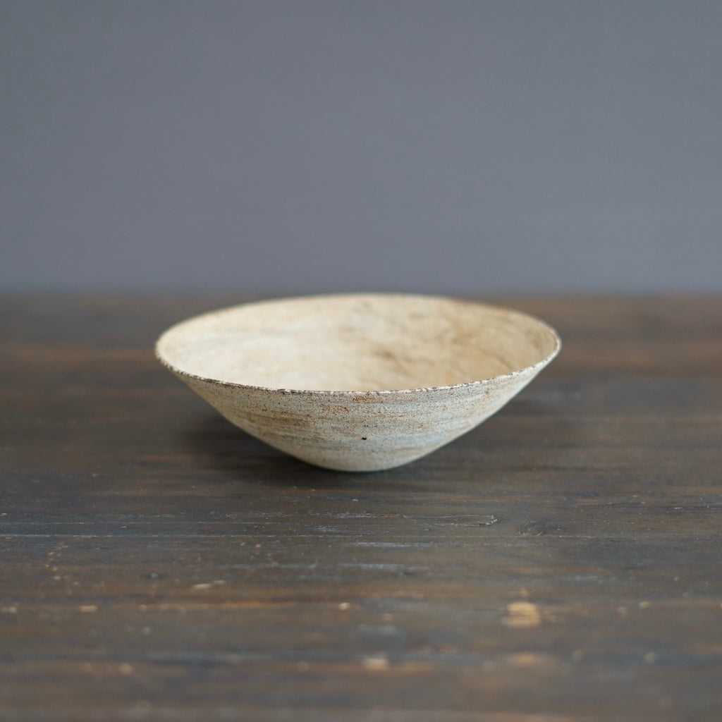 Milk Tea Color Shallow Bowl #AK23C