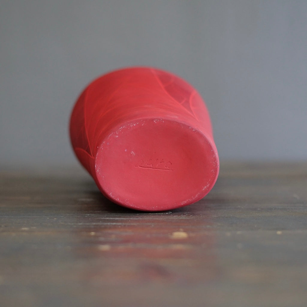 Red Flower Vase #AY3