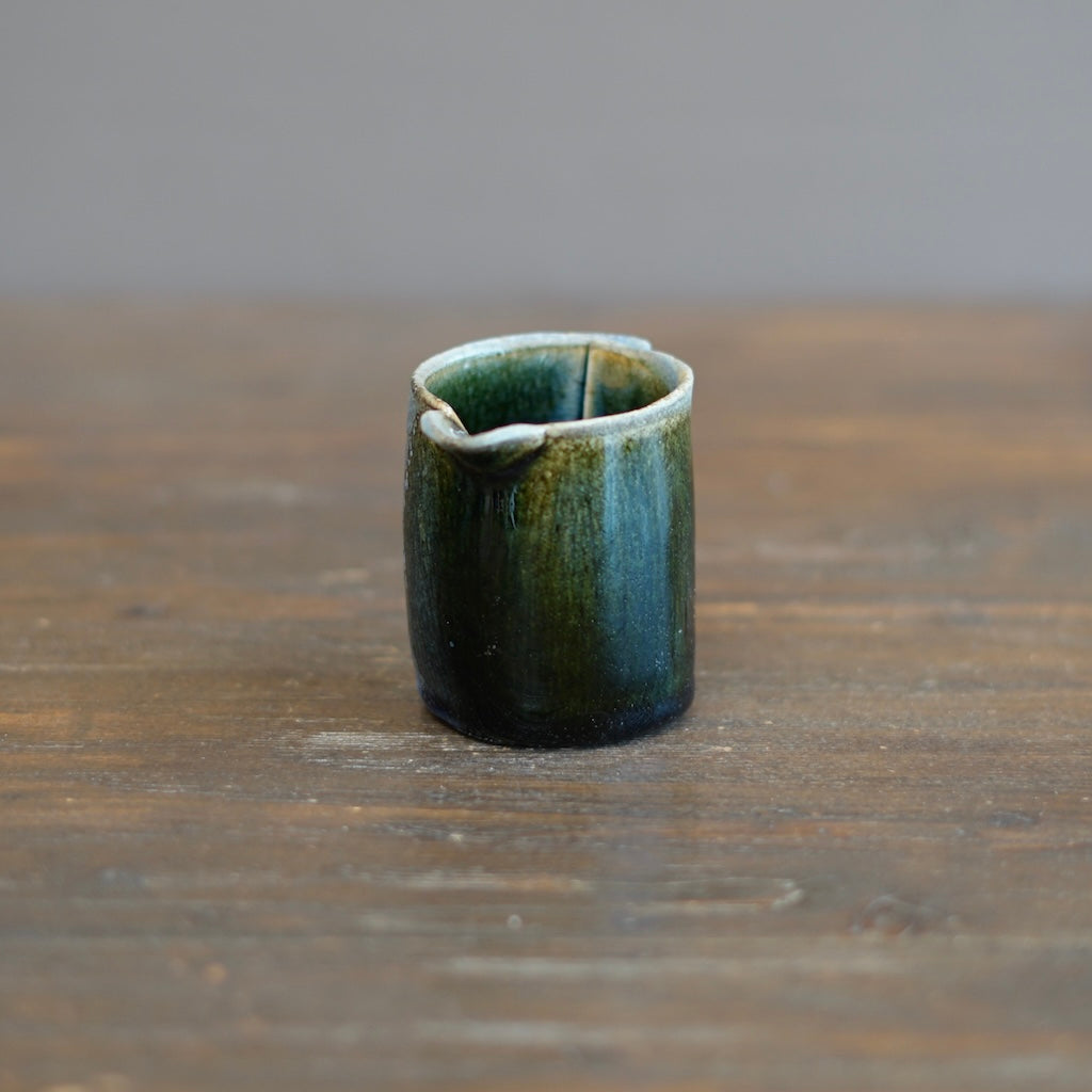 Blue Tenmoku Creamer #KY172C