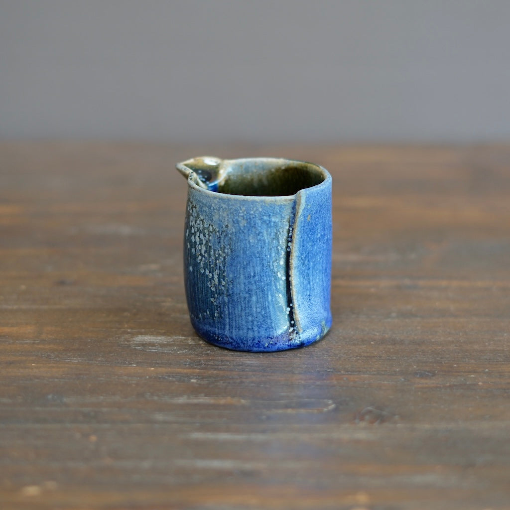 Blue Tenmoku Creamer #KY172E