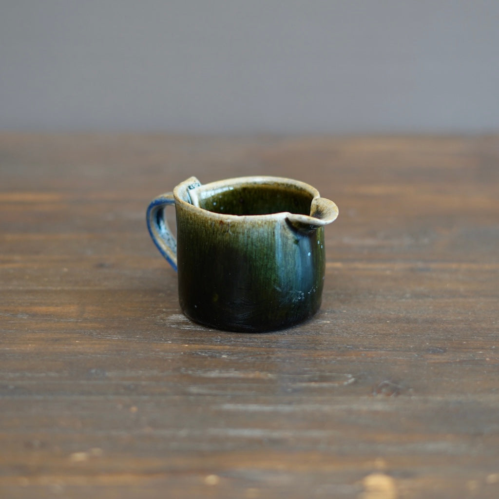 Blue Tenmoku Creamer #KY172G