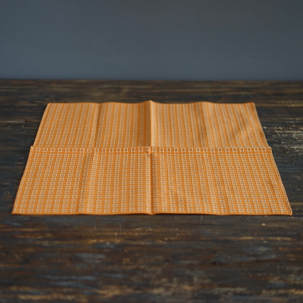 SQ Stitches Orange Dinner Napkin