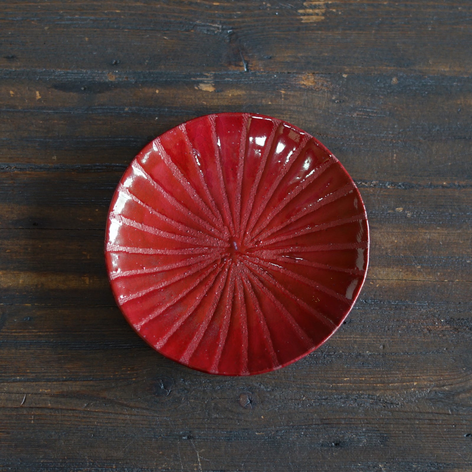 Small Red Plate #HT493A