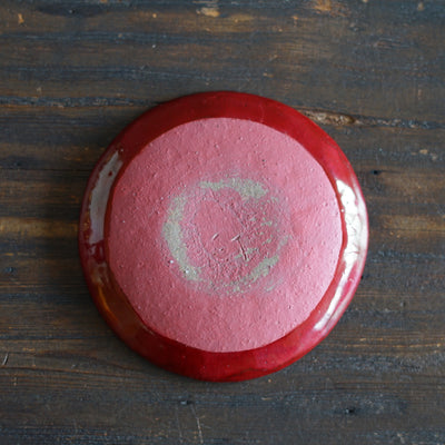 Small Red Plate #HT493A