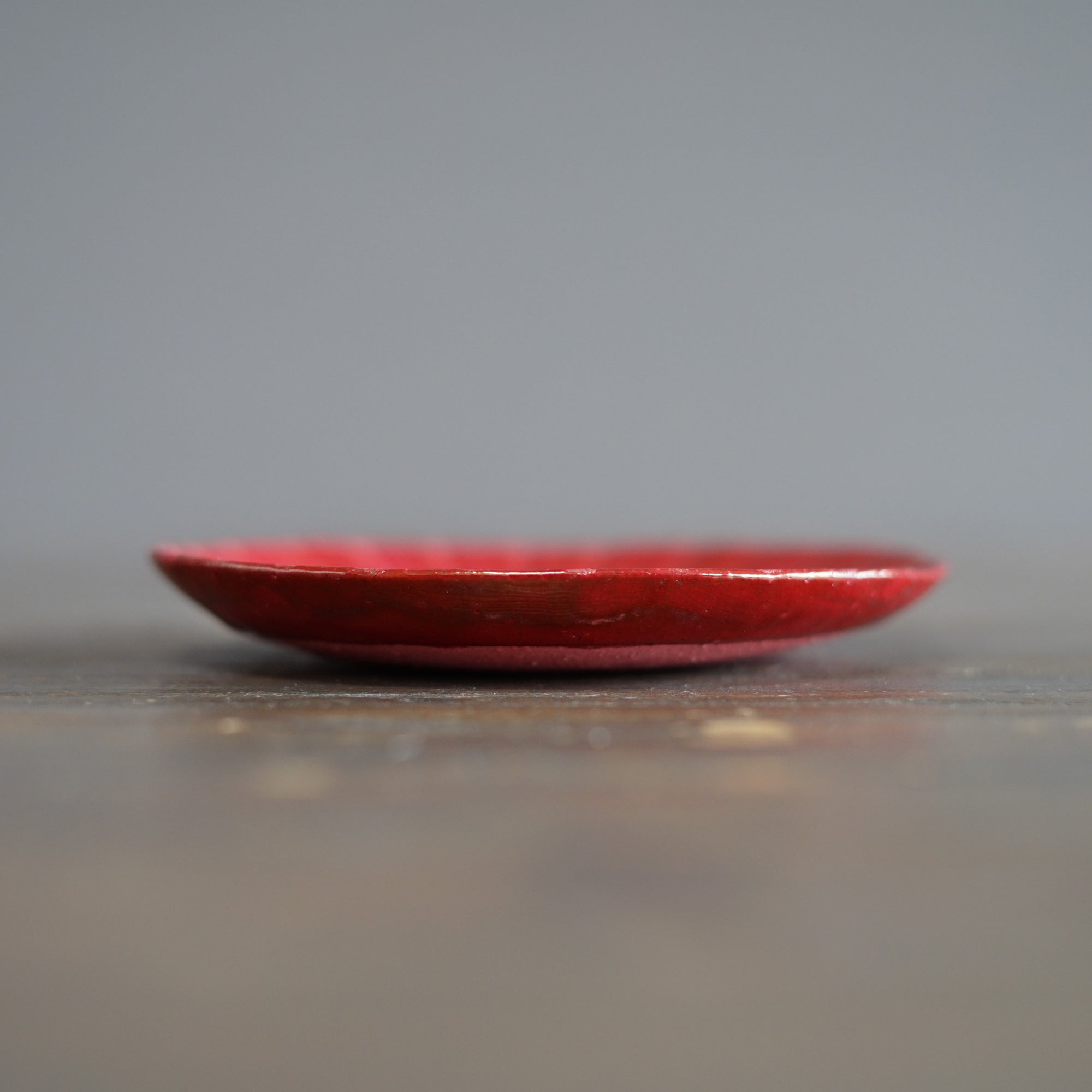 Small Red Plate #HT493B
