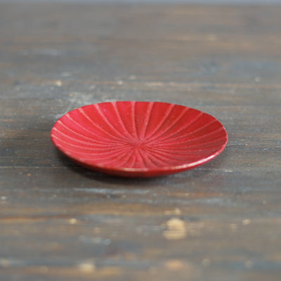 Small Red Plate #HT493B