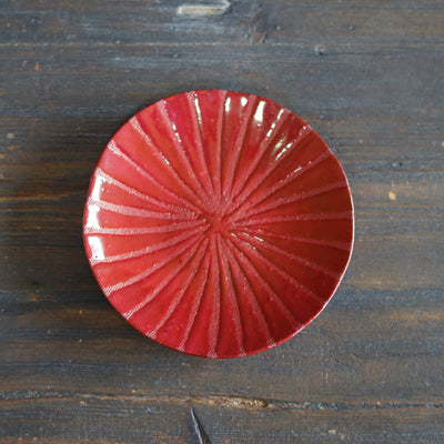 Small Red Plate #HT493B