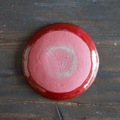 Small Red Plate #HT493B