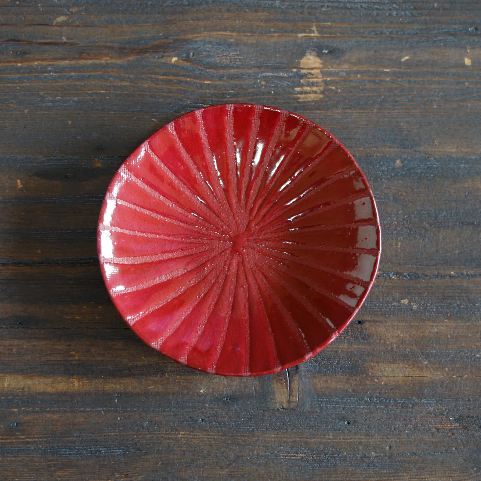 Small Red Plate #HT493C