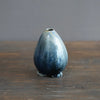 Blue Tenmoku Seed Pod Flower Vase #KY181