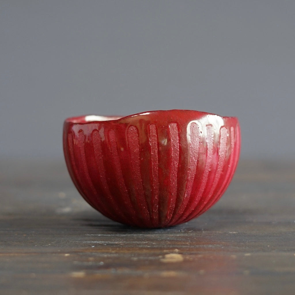 Red Round Bowl #HT496