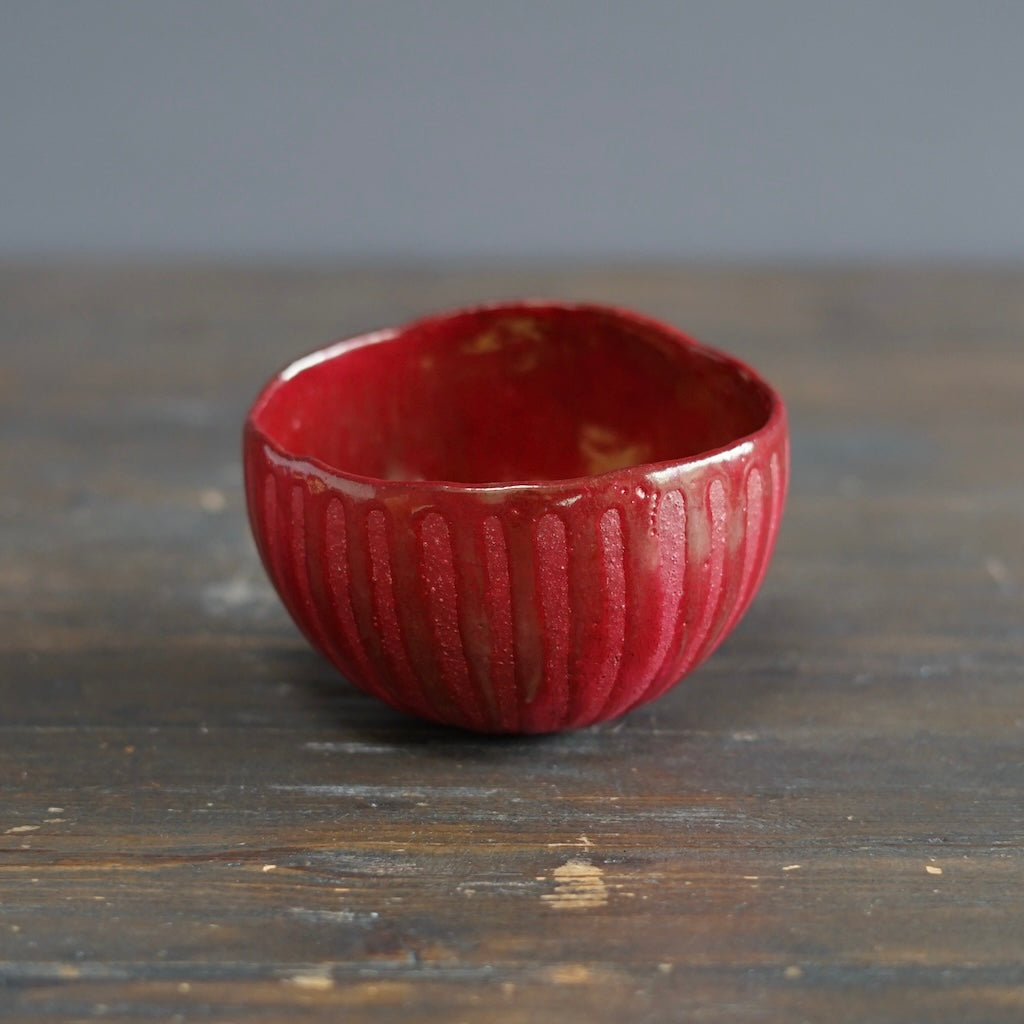 Red Round Bowl #HT496