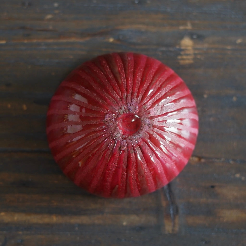 Red Round Bowl #HT496