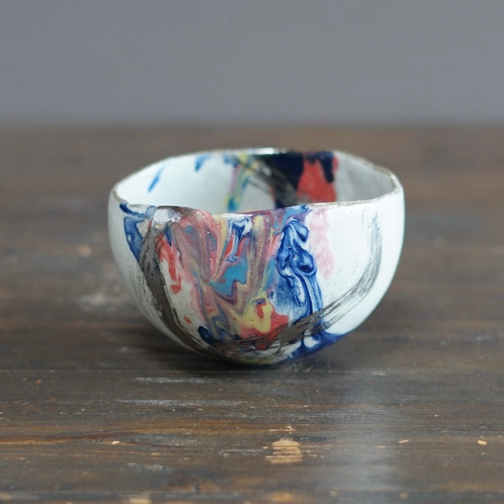 Gilded Rainbow Round Bowl #HT497