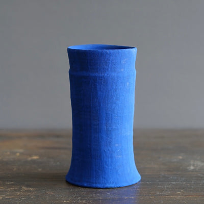 Blue / Green Column Flower Vase #JT434B