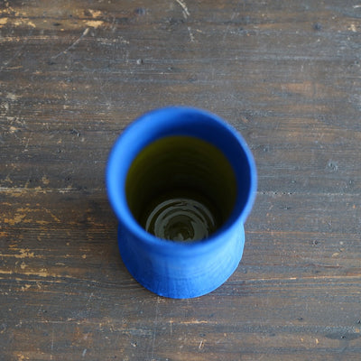 Blue / Green Column Flower Vase #JT434B