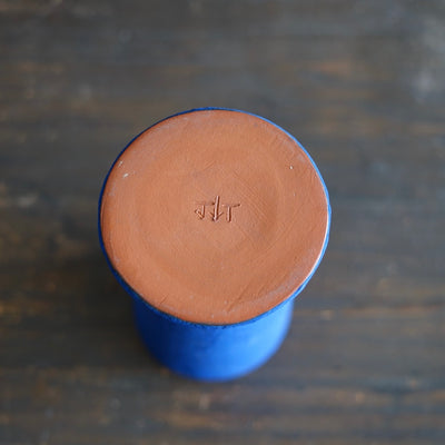 Blue / Green Column Flower Vase #JT434B